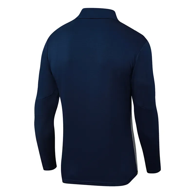 2025-2026 Conjunto de Entrenamiento Semiabierto de Portugal Azul Real Camiseta de Fútbol