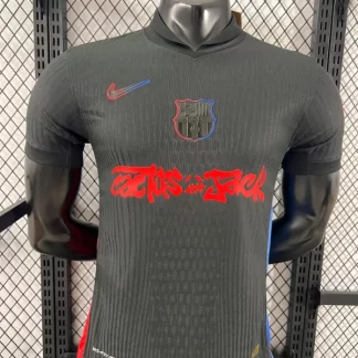 2024/2025 Camiseta de Fútbol Visitante Versión Jugador Barcelona x Travis Scott Collab Calidad Tailandesa