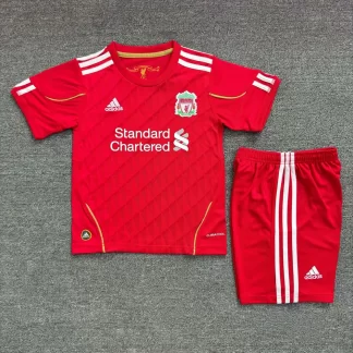 2010/2011 Camiseta de Fútbol Retro Local Liverpool 1:1 Calidad Tailandesa Talla Infantil