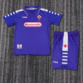 1998-1999 Retro Fiorentina Camiseta de Local Calidad Tailandesa Talla Infantil
