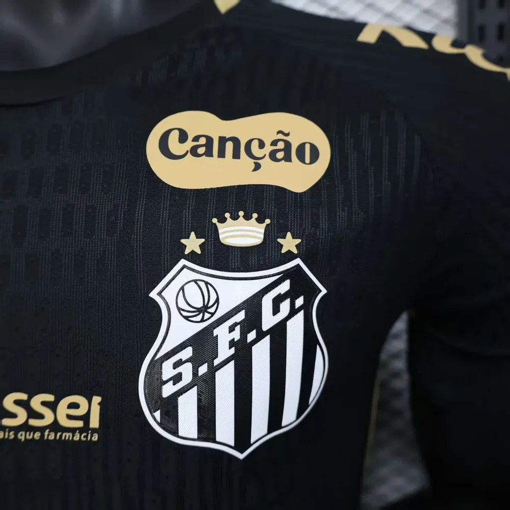 2025/2026 Versión Jugador Camiseta de Fútbol Edición Especial Santos Negro Calidad Thai