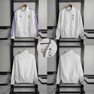 Cortavientos Reversible Blanco de Real Madrid 2023/2024
