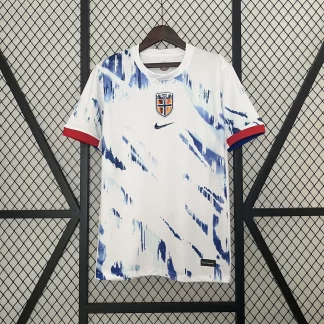 Camiseta de fútbol visitante de la selección de Noruega 2024 AAA calidad fan