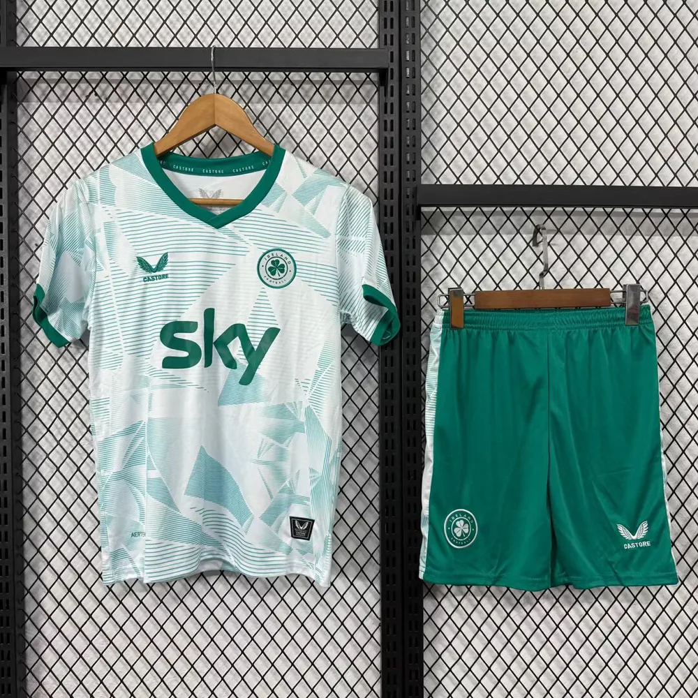 2025/2026 Irlanda Visitante Camiseta de Fútbol Calidad Tailandesa Talla Infantil