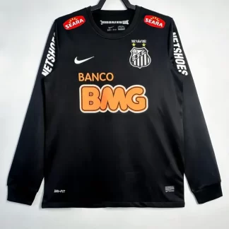 2012/2013 Camiseta de Fútbol Retro Visitante Santos de Manga Larga 1:1 Calidad Tailandesa