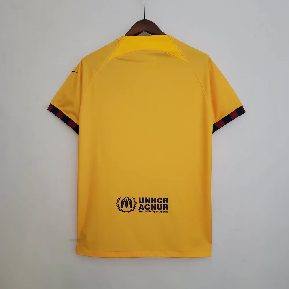 Camiseta de Fútbol Cuarta Visitante de Barcelona 2022/2023 Calidad Tailandesa