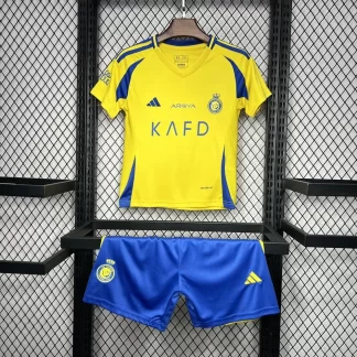Camiseta de fútbol local del Al-Nassr 2024/2025 talla infantil Calidad Tailandesa