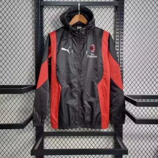 Cortavientos AC Milan 2023/2024 Negro-Rojo