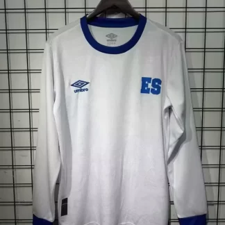 Camiseta de fútbol de El Salvador 2025/2026 de manga larga visitante calidad tailandesa