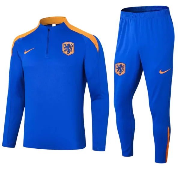 2026 Conjunto de Entrenamiento Media Cremallera de Países Bajos Camiseta de Fútbol AAA Grado Fan
