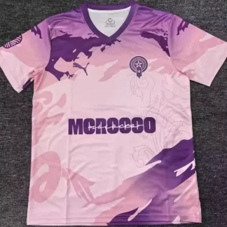 2025/2026 Marruecos Nacional Chándal Rosa y Morado Camiseta Fútbol Calidad Thai