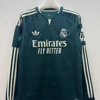 Camiseta de Fútbol Visitante Real Madrid Manga Larga 2026/2027 1:1 Calidad Tailandesa