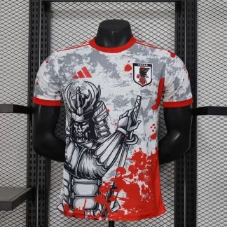 Camiseta de fútbol edición especial gris y rojo jugador Japón 2024 AAA calidad fan