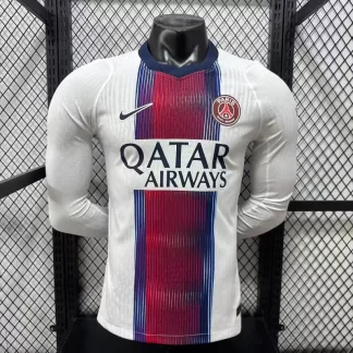 Camiseta de Fútbol Visitante Paris Saint-Germain Manga Larga Versión Jugador 2026/2027 1:1 Calidad Tailandesa