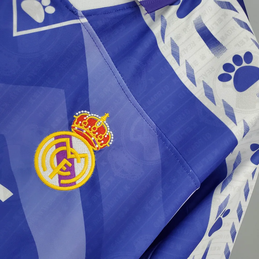Camiseta Visitante Retro del Real Madrid 1996/1997 Calidad Tailandesa