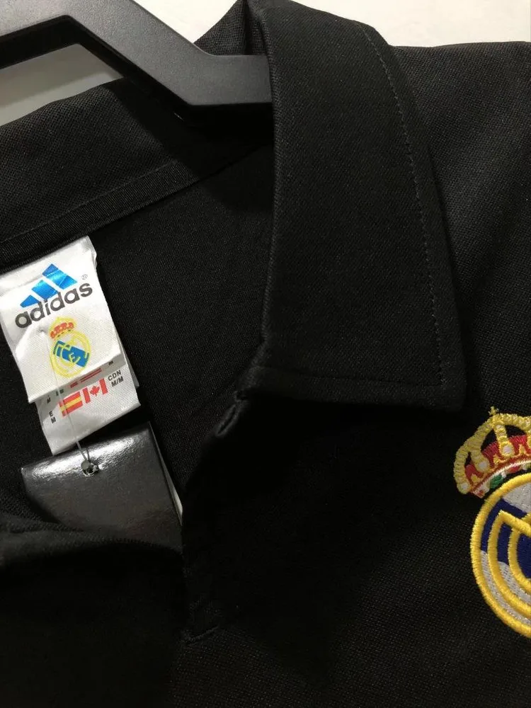 2002/2003 Retro Real Madrid Visitante Camiseta de Fútbol Edición Champions League Calidad Tailandesa