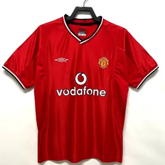 Camiseta de fútbol retro 2000/2002 Manchester United Local Calidad Tailandesa