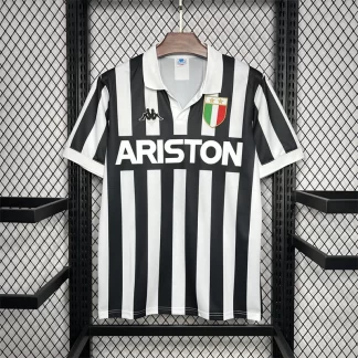 Camiseta de fútbol local retro de la Juventus 1984/1985 calidad tailandesa