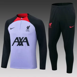 Chándal de Entrenamiento Media Cremallera Liverpool 2022/2023 Púrpura Camiseta Calidad Tailandesa Set