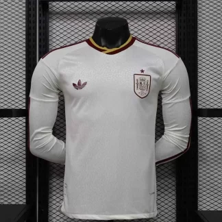 2026 Manga Larga Versión Jugador Spain National Team Away Football Jersey 1:1 Thai Quality