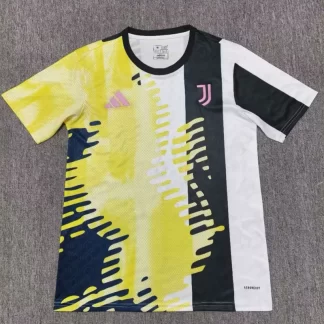 Uniforme Entrenamiento Prepartido Juventus Amarillo 2024/2025 Calidad Tailandesa