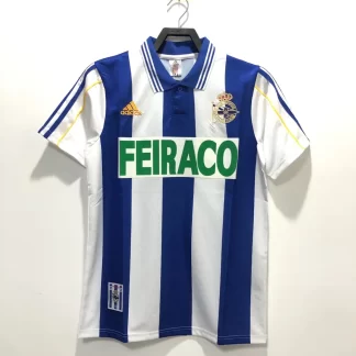 Camiseta de Fútbol Retro Local Deportivo 1999-2000 Calidad Tailandesa