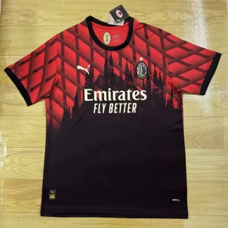 Camiseta de fútbol Edición Especial rojinegra del AC Milan 2025/2026 calidad tailandesa