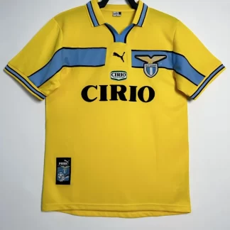 1998/1999 Camiseta de Fútbol Retro Tercera Equipación Visitante Lazio Calidad Tailandesa