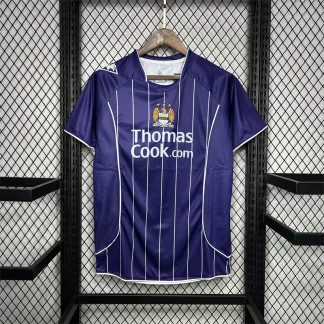 Camiseta de Fútbol Retro Visitante Manchester City 2007/2008 Calidad Tailandesa