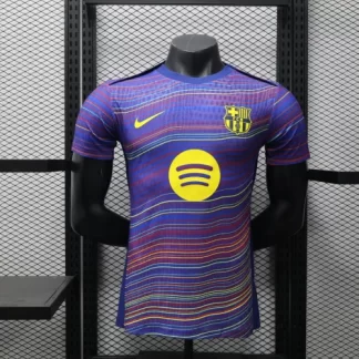 2025/2026 Camiseta de Fútbol Versión Jugador Barcelona Mono de Precompetición Calidad Tailandesa