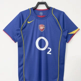 Camiseta de fútbol retro 2004/2005 Arsenal Visitante Calidad Tailandesa