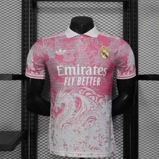 2025/2026 Versión Jugador Real Madrid Edición Especial Rosa Camiseta de Fútbol Calidad Thai
