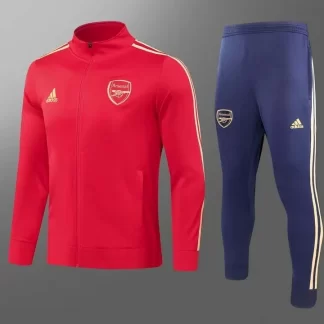 Conjunto de Camiseta de Fútbol 2023/2024 Arsenal Chaqueta Cremallera Larga Rojo Calidad Tailandesa