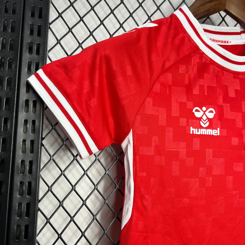 2024-2025 Camiseta Local Selección Dinamarca Calidad Tailandesa Talla Infantil