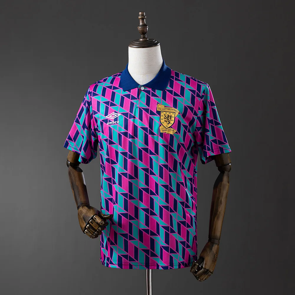 Camiseta Visitante Retro 1988/1989 Escocia AAA calidad fan