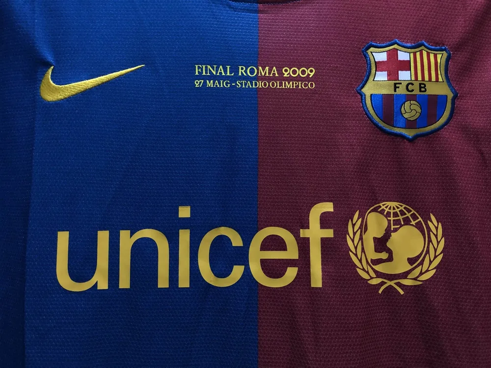 Camiseta de Fútbol Retro Local Champions League 2008/2009 Barcelona Calidad Thai