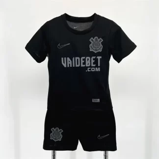 2024/2025 Camiseta de Fútbol Visitante Corinthians Calidad Tailandesa Talla Infantil