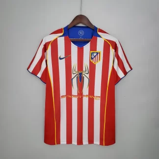 2004/2005 Retro Atletico Madrid Camiseta de Local Fútbol Calidad Tailandesa