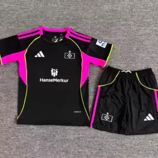 Camiseta de fútbol Tercera Equipación Visitante de Hamburger SV 2025/2026 Calidad Thai Talla Infantil