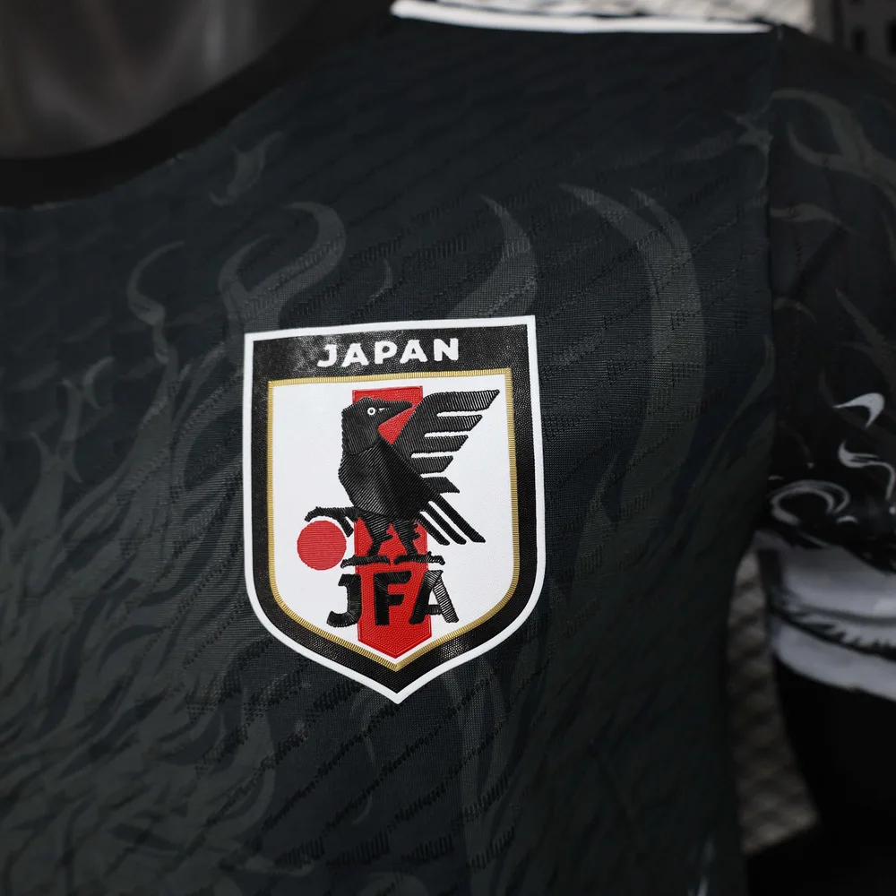 Camiseta de fútbol edición especial negro jugador Japón 2024 AAA calidad fan