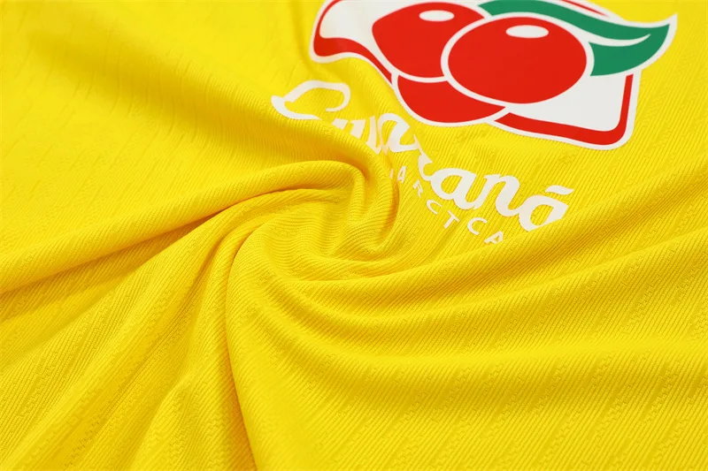 2026 Brasil Traje de Entrenamiento Amarillo de Media Cremallera Camiseta de Fútbol AAA Grado Fan