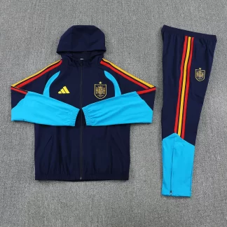 Cortavientos Chaqueta Tiro All Weather España 2026 Azul Real AAA calidad fan