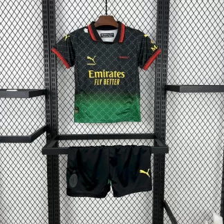 2025/2026 AC Milan Edición conjunta 01 Camiseta de fútbol Calidad tailandesa Talla infantil