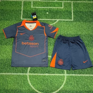 Camiseta de fútbol Tercera Equipación Visitante Inter de Milán 2025/2026 Calidad Thai Talla Infantil