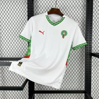 Camiseta de Fútbol Visitante de la Selección Nacional de Marruecos 2025 AAA calidad aficionado