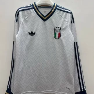 Camiseta de Fútbol Visitante de Italia 2026 Manga Larga Calidad Tailandesa