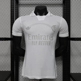 2026/2027 Versión Jugador Real Madrid 125 Aniversario Edición Blanca Camiseta de Fútbol 1:1 Calidad Tailandesa