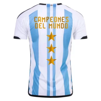2022 Argentina Selección Nacional Camiseta Local Edición Conmemorativa Tres Estrellas