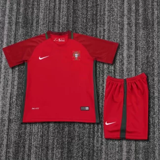 Camiseta Retro Portugal Local 2016 Calidad Tailandesa Talla Infantil