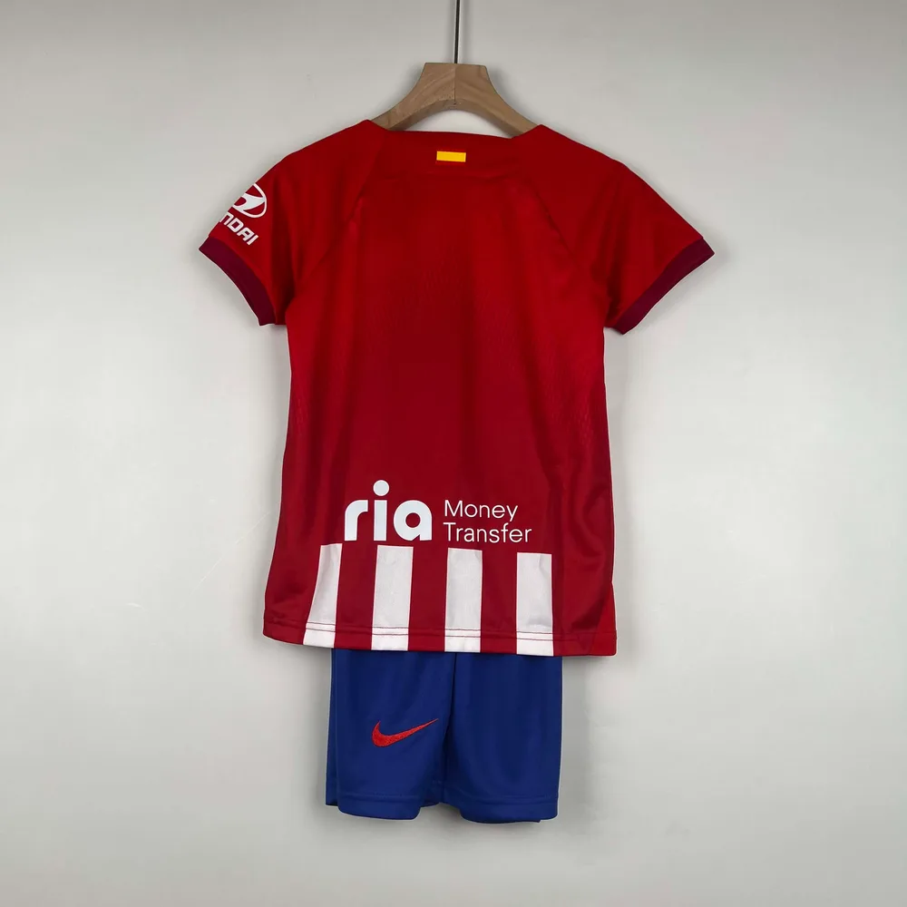 2023/2024 Camiseta de Fútbol Atletico Madrid Local Calidad Thai Talla Infantil